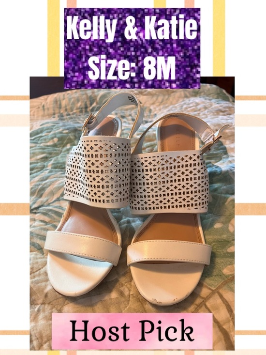 Kelly & Katie Shoes - 👠 Host Pick 👠Kelly & Katie white block heels